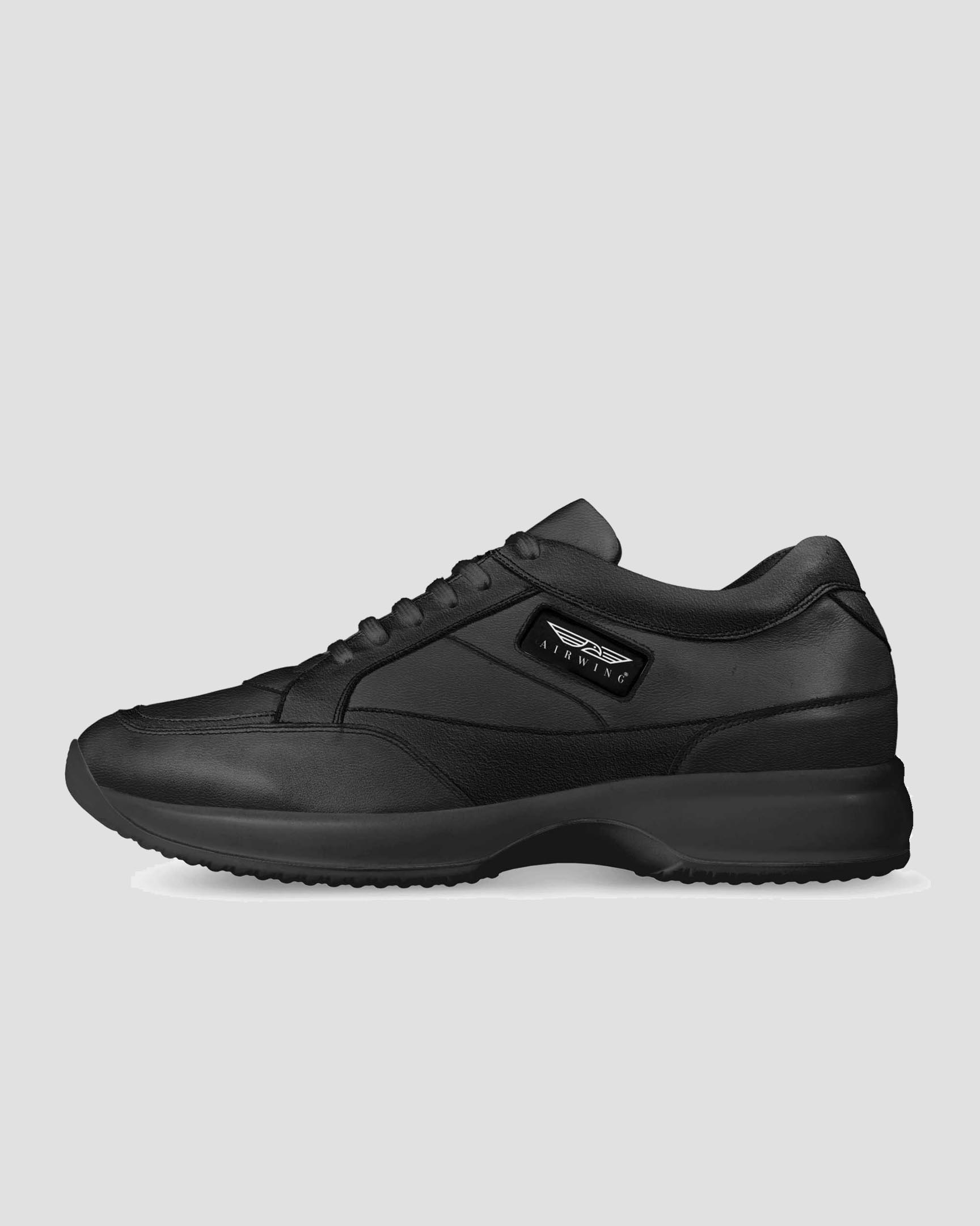 Airwing®GOLFBlack_Leather_Shoes_MAINSIDE